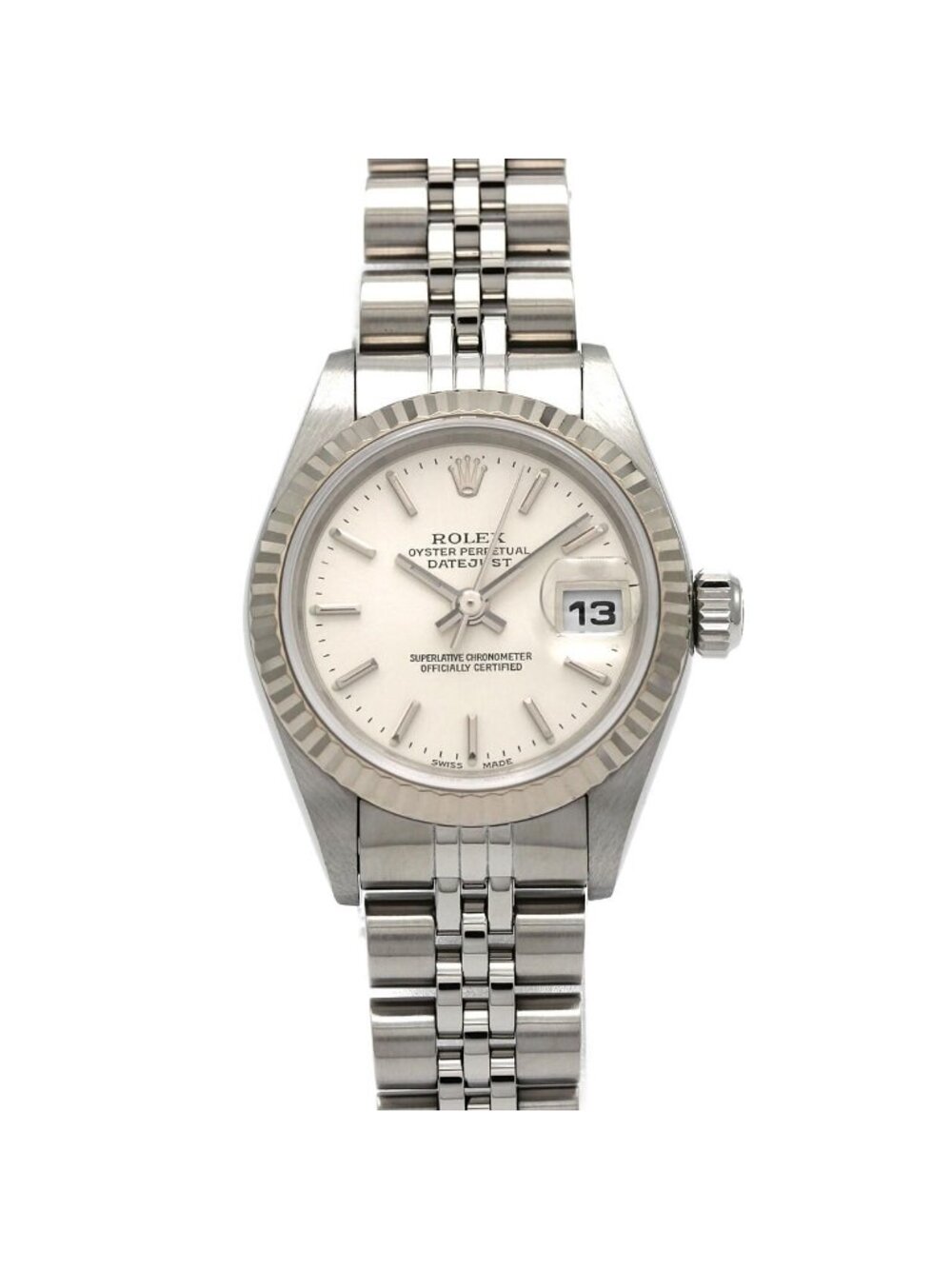 Rolex Datejust Stainless Steel White Gold Automatic